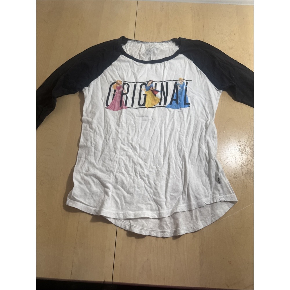 Vans Original 3/4 Sleeve‎ T Shirt Women's S Small Princess Disney